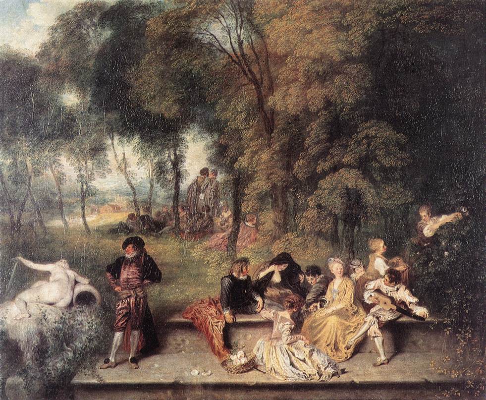 WATTEAU, Antoine Merry Company in the Open Air1